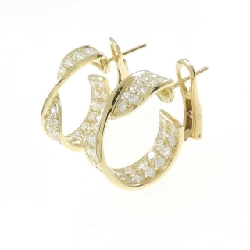 Bông tai kim cương 750YG 2.57CT - Hàng hiệu Authentic 877198