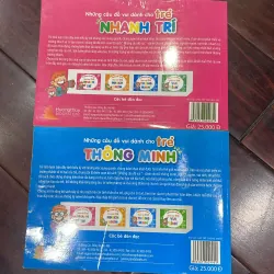 Những câu đố vui combo 2 quyển - dành cho trẻ thông minh / dành cho trẻ nhanh trí  1026672