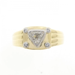 Nhẫn kim cương K18YG/PT900 0.316CT 666464