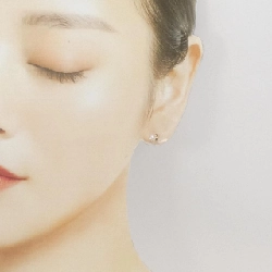 K18PG/K18YG Bông tai kim cương 0.103CT một bên - Hàng hiệu Authentic 871765