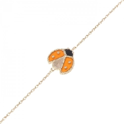 Vancleef & Arpels Lucky Spring Open Wing Ladybug Bracelet