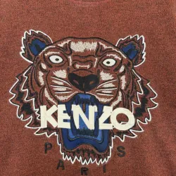 Áo sweatshirt Kenzo thêu đầu hổ màu đỏ đô burgundy 759712