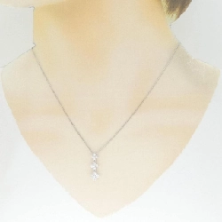 K18WG Hoa Kim Cương Dây Chuyền 0.50CT - Hàng hiệu Chính hãng 861856