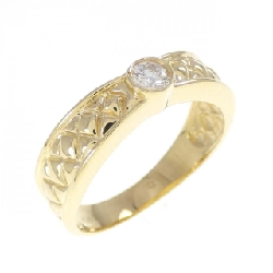 Nhẫn kim cương K18YG 0.15CT - Hàng hiệu Authentic