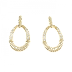 K18YG Bông tai Kim cương 0.22CT - Hàng hiệu Chính hãng