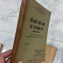 Cổ luật Việt nam và tư pháp sử diễn giảng - Vũ Văn Mẫu (trọn bộ) 300984