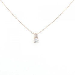 K18PG Dây chuyền kim cương 0.323CT G SI1 Tốt - Hàng hiệu Chính hãng