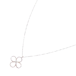 K10PG Hoa Hồng Kim Cương Dây Chuyền 0.03CT - Hàng hiệu Chính Hãng 863962