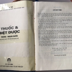 THUỐC & BIỆT DƯỢC TRONG - NGOÀI NƯỚC 1223 trang, nxb: 2000 305932