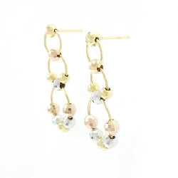 K18 Ba màu Bông tai - Hàng hiệu Chính hãng 871538