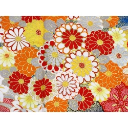 Kimono Furisode chế tác vàng Yuzen - Hàng hiệu Authentic 876545