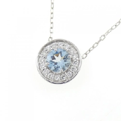 Dây chuyền Aquamarine PT900/PT850 0.37CT - Hàng hiệu Authentic 859854