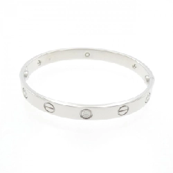 Vòng tay Cartier Love Bracelet Half Diamond 6P 668026
