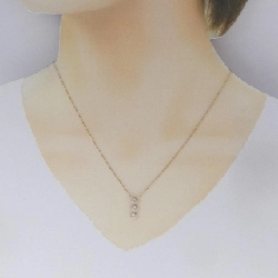 K18PG Dây chuyền kim cương ba viên 0.50CT - Hàng hiệu Chính hãng 861434