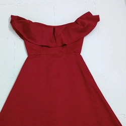 Váy trễ vai - đỏ sẫm 305667