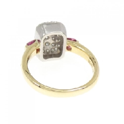 Nhẫn ruby K18YG/PT900 0.27CT 669672