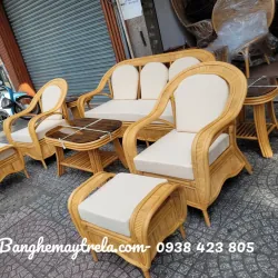 Bàn ghế sofa mây phòng khách cao cấp 574852