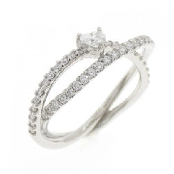 Nhẫn kim cương hình trái tim PT900 0.51CT - Hàng hiệu Authentic