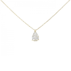 K18YG Dây chuyền kim cương 1.038CT H SI2 hình giọt nước - Hàng hiệu Authentic