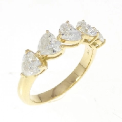 Nhẫn kim cương K18YG 1.515CT F SI1-2 hình trái tim - Hàng hiệu Authentic