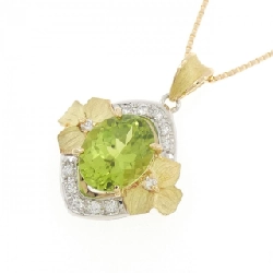 PT900/K18YG Hoa Peridot Dây Chuyền 2.80CT - Hàng hiệu Chính hãng 858513