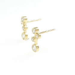 K18YG Bông tai kim cương 0.84CT - Hàng hiệu Chính hãng 862216