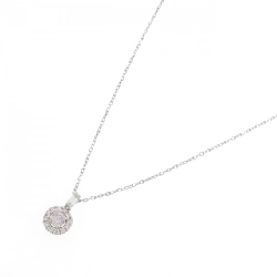 Dây chuyền kim cương hồng PT900/K18PG/PT850 0.139CT - Hàng hiệu Authentic 859018