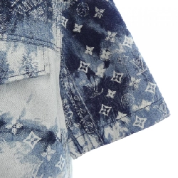 Áo sơ mi denim tay ngắn họa tiết monogram Louis Vuitton 895297