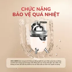Máy vắt cam điện tự động UNIE UECJ-666B 100W, vắt kiệt, vòi chống nhỏ giọt 578116