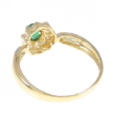 Nhẫn Emerald K18YG/PT900 0.25CT 670310