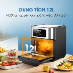 Nồi chiên không dầu KALITE Air Pro | 12L | 1500W | Khoang inox 304 an toàn 739758