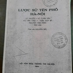 LƯỢC SỬ TÊN PHỐ HÀ NỘI