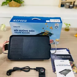 Bếp nướng điện Kalite KLG280 1500W không khói, dễ vệ sinh, mới 100% CHÍNH HÃNG 574461