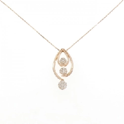 K18PG 2WAY Dây chuyền kim cương 0.50CT - Hàng hiệu Chính hãng