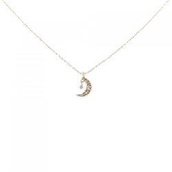 K10YG Mặt dây chuyền kim cương hình trăng 0.01CT - Hàng hiệu Chính hãng