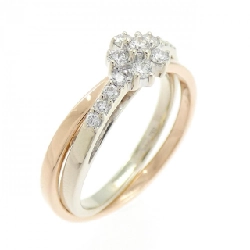 Nhẫn kim cương hoa 750WG/750PG - Hàng hiệu Authentic