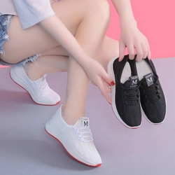 Giày thể thao sneaker Nữ thời trang du lịch dạng lưới thoáng khí, đế mềm - Mã số 1828