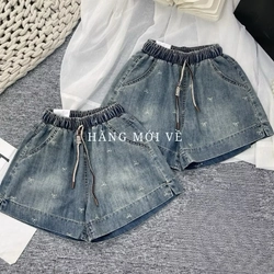 Quần short jean họa tiết trái tim 309830