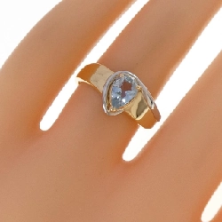 Nhẫn Aquamarine K18YG/PT900 0.54CT - Hàng hiệu Chính hãng 851380
