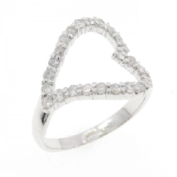 Nhẫn kim cương hình trái tim K18WG 0.50CT - Hàng hiệu chính hãng