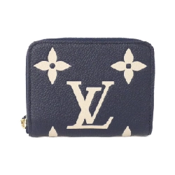 Ví tiền xu Louis Vuitton hai màu Monogram Empreinte Zippy M83606 - Hàng hiệu Authentic