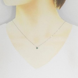 K10WG Dây chuyền hình trái tim ngọc lục bảo - Hàng hiệu Authentic 862201