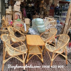 Bàn ghế sò mây cafe giá rẻ 469630