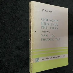 Chu nghĩa hiện thực phê phán trong văn học phương Tây  1005316