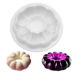 Khuôn silicon làm đế bánh, rau câu tròn hình bí ngô - Loại 21 cm - Mã số 1167 338454