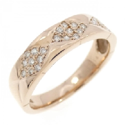 Nhẫn kim cương K18PG Pavé 0.14CT