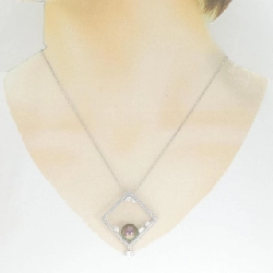 K18WG Ngọc trai đen dây chuyền 9.7mm - Hàng hiệu Chính hãng 858191