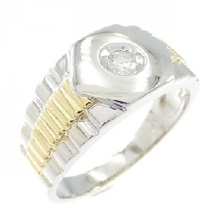 Nhẫn kim cương PT900/K18YG 0.10CT - Hàng hiệu Authentic