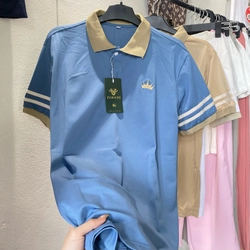 Áo Polo Nam Màu Đen Trắng Xanh Be Size M L XL 495921