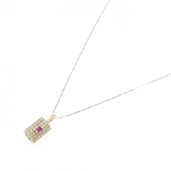 K18YG/K18WG Dây chuyền ruby 0.13CT - Hàng hiệu Chính hãng 857685